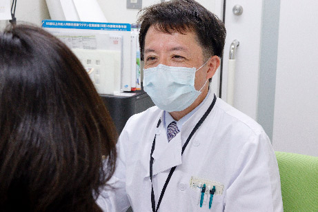 写真:問診の様子
