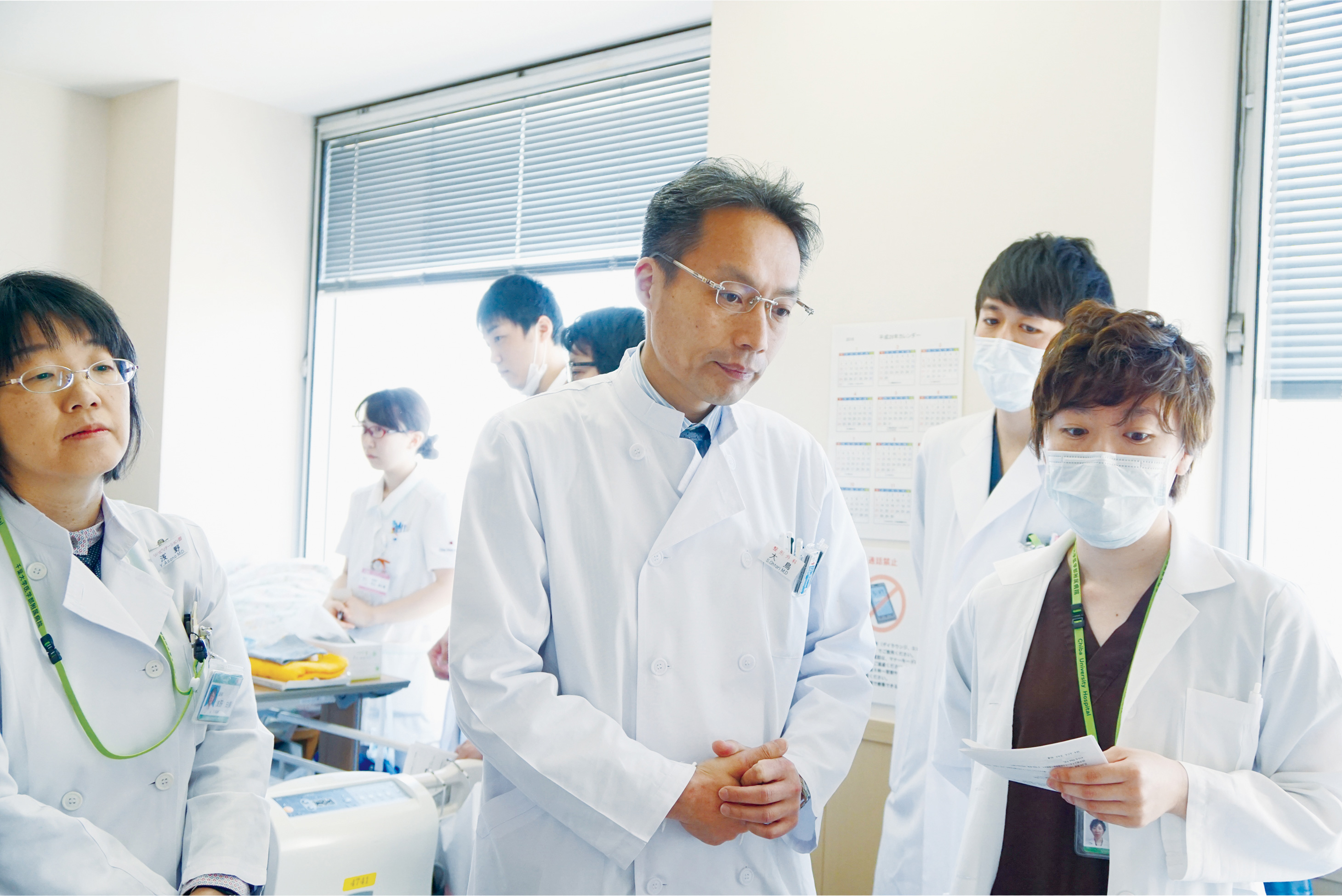 写真:回診の様子